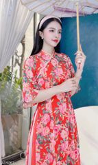 Áo Dài 4T Ruy Băng Cong AD9267 (áo lẻ)