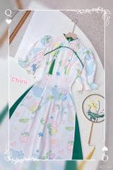 Áo Dài Mắt Bồ Câu AD1382 (áo lẻ)