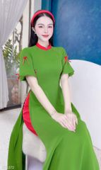 Áo Dài Tay Bí Đính Nơ AD1372 (áo lẻ)