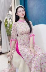 Áo Dài Tay Nơ Cổ Đậm AD1365 (áo lẻ)