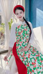 Áo Dài Chuồn Chuồn Xòe Cánh AD9002.1351 (áo lẻ)