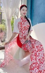 Áo Dài Gấm Nhã Kỳ AD1353 (áo lẻ)