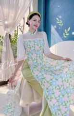 Áo Dài Tay Đôi Daisy AD1345 (áo lẻ)