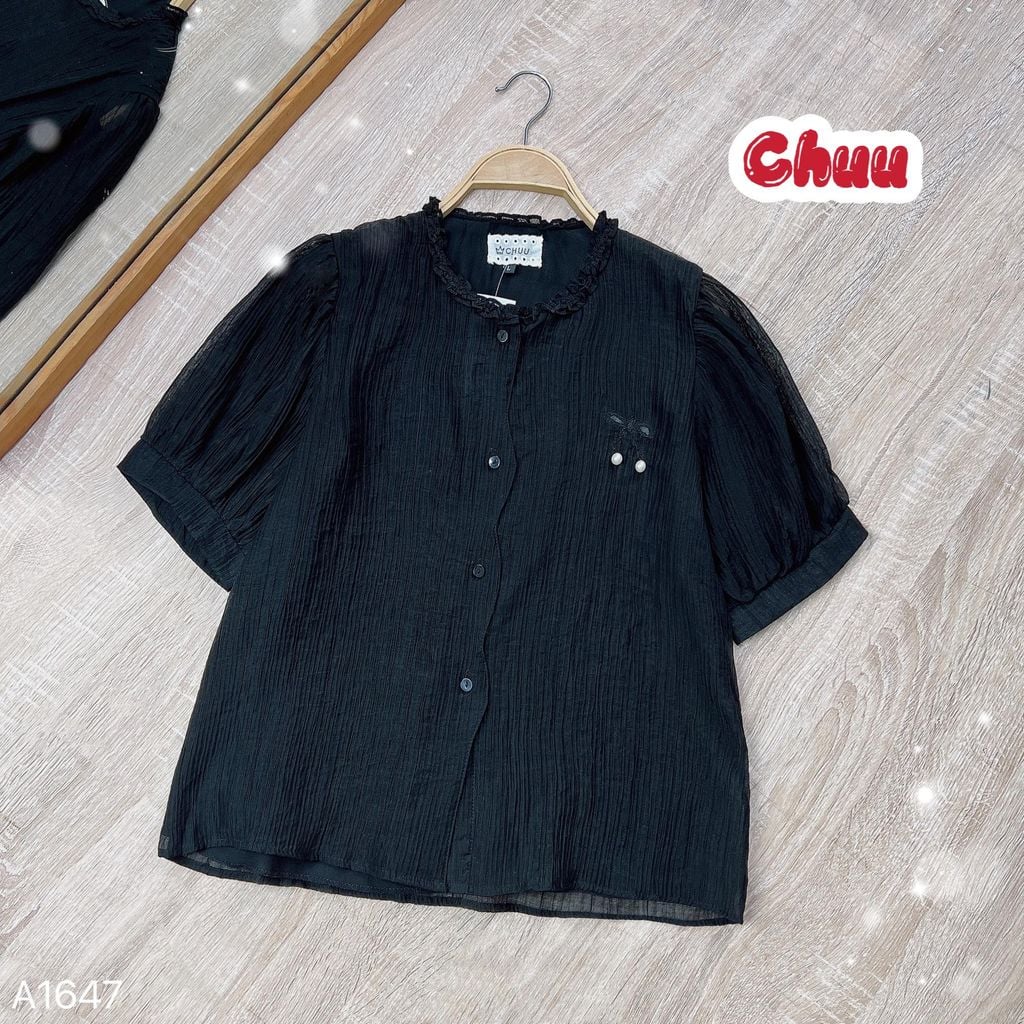 Áo Tơ Nơ Đuôi Ngọc A1647