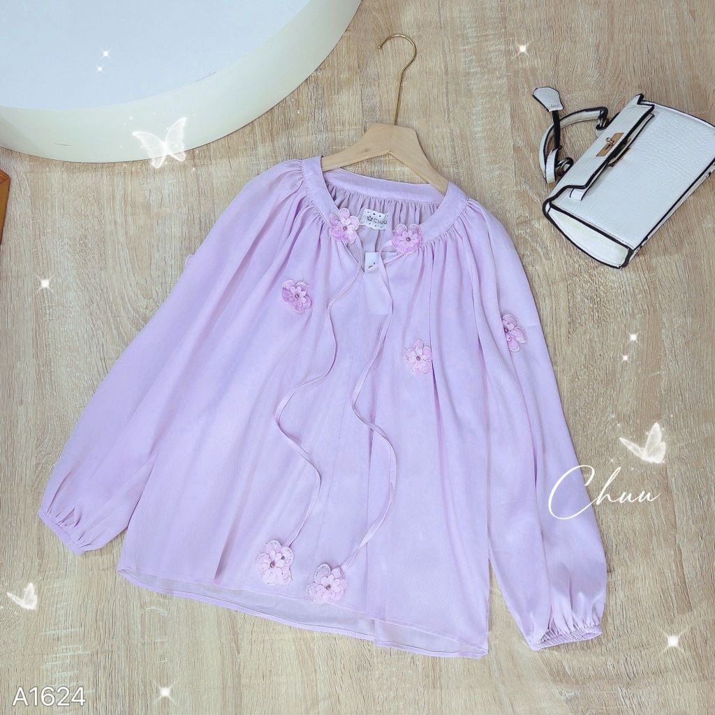 Áo Đính Hoa Cẩm Qùy A9001.1624