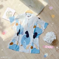 Áo Cổ Tơ Tay Hến A1622