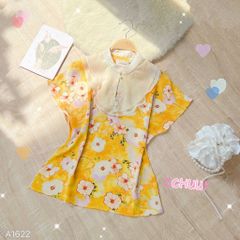 Áo Cổ Tơ Tay Hến A1622