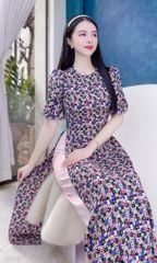 Áo Dài Cổ Trong Tay Bí Đỏ AD9002.1369 (áo lẻ)
