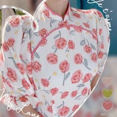 Áo Dài Mắt Bồ Câu AD1382 (áo lẻ)