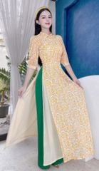 Áo Dài 4 Tà Nơ Pha Lê AD9003.9275 (áo lẻ)