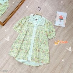 Áo Sơ Mi Lụa Cổ Boi Thêu A1658