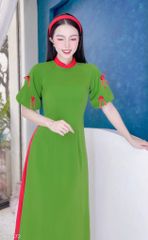 Áo Dài Tay Bí Đính Nơ AD1372 (áo lẻ)