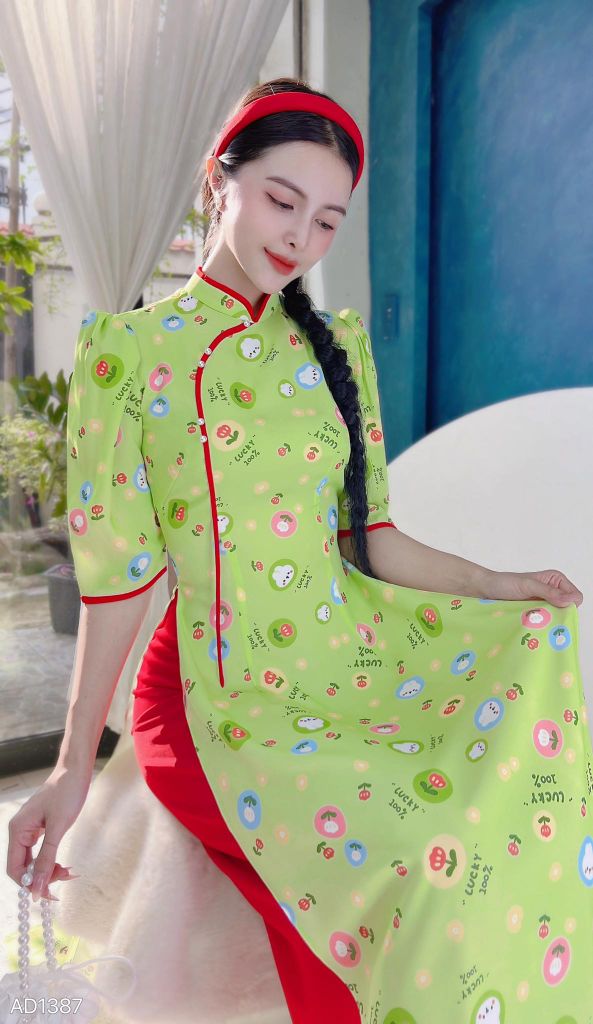 Áo Dài Ngọc Giáng My AD1387 (áo lẻ)