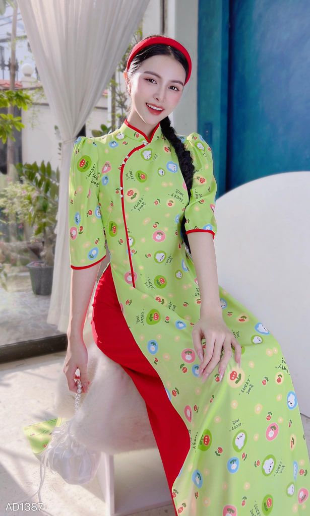 Áo Dài Ngọc Giáng My AD1387 (áo lẻ)