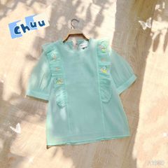 Áo Sơ Mi Thêu Bèo Viền Ren A1650