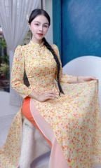 Áo Dài 4 Tà Tay Lỡ Bồng Hoa AD9003.1386 (áo lẻ)