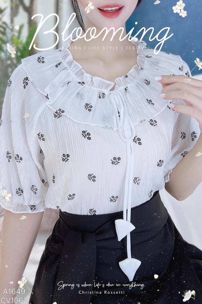 Áo Sơ Mi Tơ Nụ Hồng A9002.1649