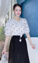 Áo Sơ Mi Tơ Nụ Hồng A1649