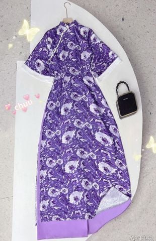 Áo Dài Gấm Hà Châu AD1392 (áo lẻ)