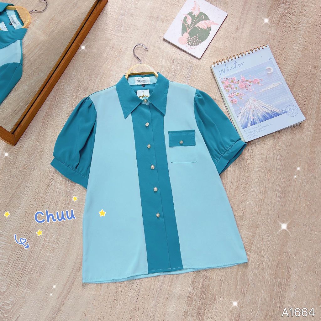 Áo Sơ Mi 2 Màu NAP A1664
