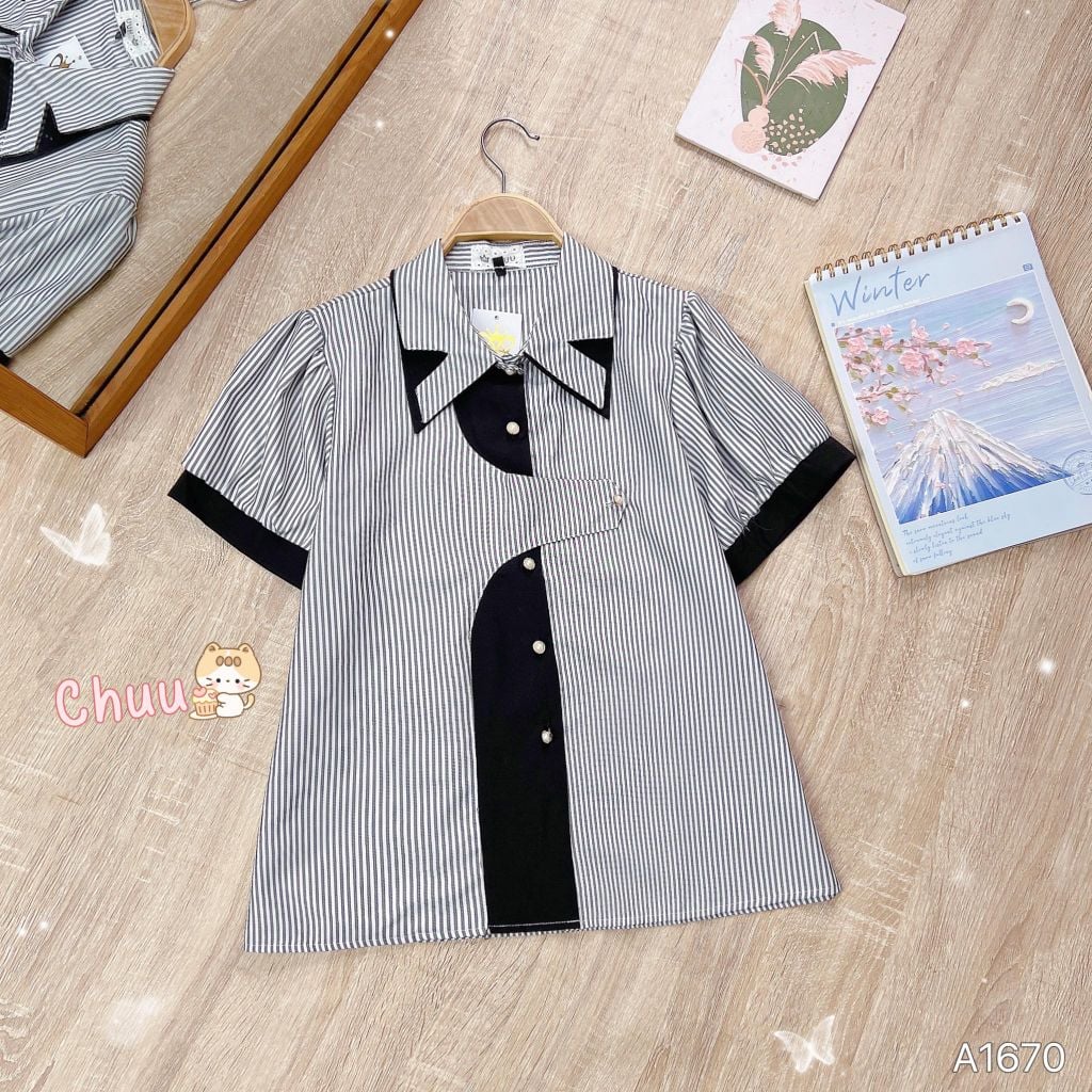 Áo Sơ Mi Sọc Golden A9002.1670