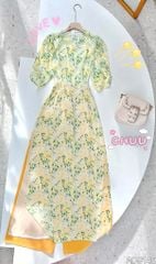 Áo Dài 4T Tay Đắp AD9140 (áo lẻ)