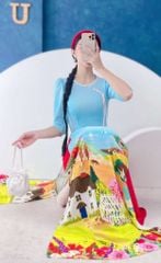 Áo Dài Ngôi Làng Pháp AD1422 (áo lẻ)