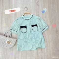 Áo Sơ Mi 2 Túi nơ AT9002.1695