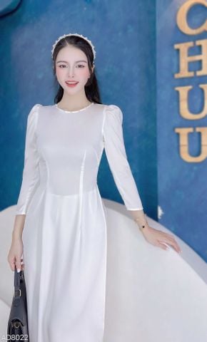 Áo Dài TL Cổ Tròn Ngọc AD8022 (áo lẻ)