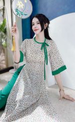 Áo Dài Nơ 2Li Tay Nối AD1405 (áo lẻ)