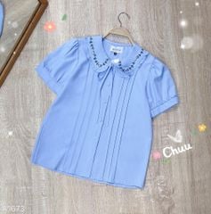 Áo Sơ Mi Thêu Dây Lá A1673