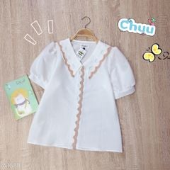 Áo Sơ Mi Xốp Thêu Cỏ Lá AT9002.1688