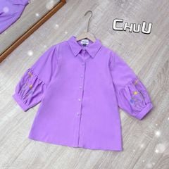 Áo Sơ Mi Tay Bí Thêu A1685