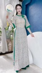 Áo Dài Nơ 2Li Tay Nối AD1405 (áo lẻ)