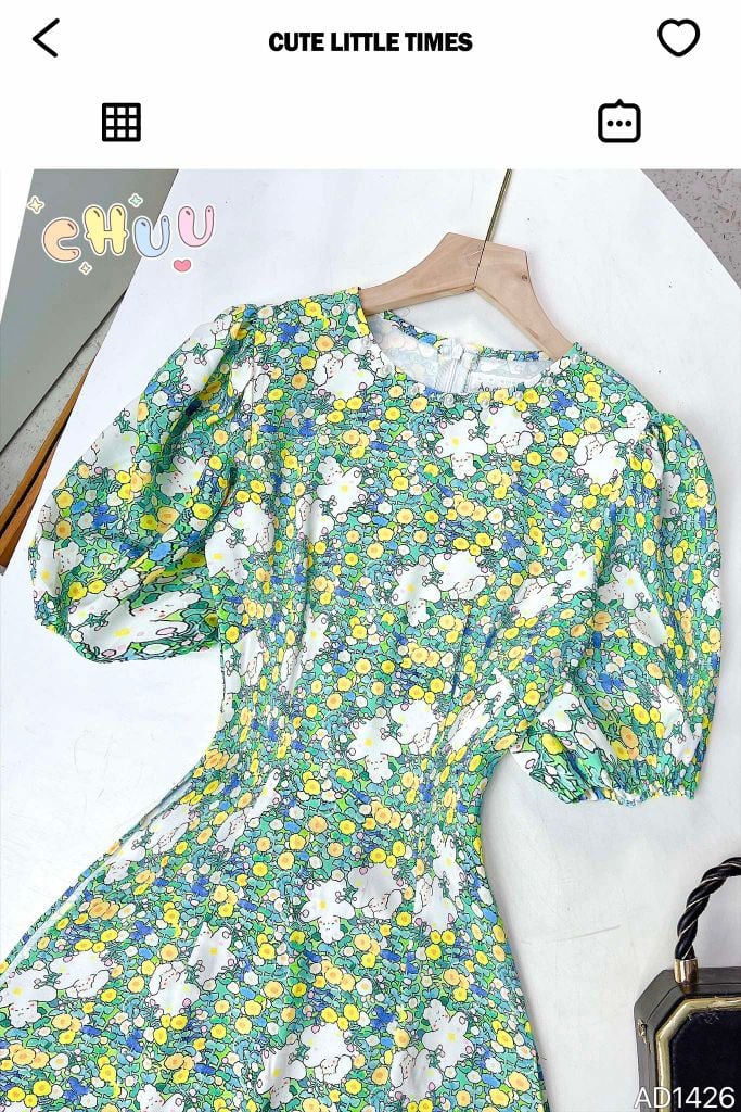 Áo Dài Tằm Gãy Chunni AD1426 (áo lẻ)