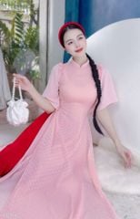 Áo Dài 4T Cánh Tiên Xéo AD9182 (áo lẻ)