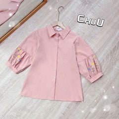 Áo Sơ Mi Tay Bí Thêu A1685