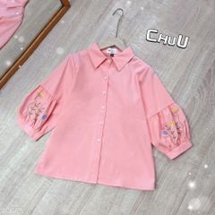 Áo Sơ Mi Tay Bí Thêu A1685