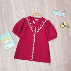 Áo Sơ Mi Xốp Thêu Cỏ Lá AT9002.1688