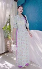 Áo Dài Cổ YY Ren+PK AD9002.1415 (áo lẻ)