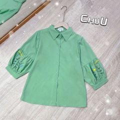 Áo Sơ Mi Tay Bí Thêu A1685