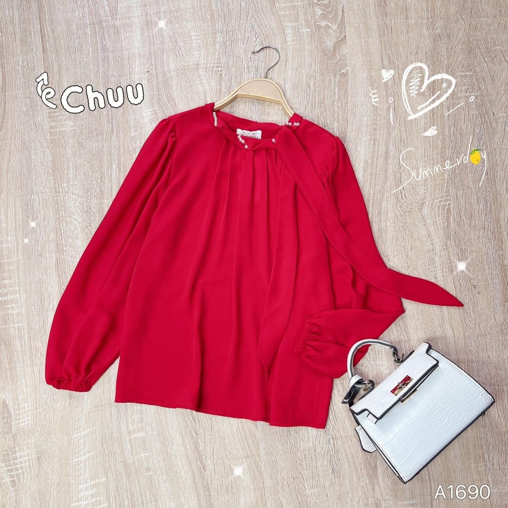 Áo Sơ Mi Châu Ngọc Xoắn A1690