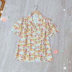 Áo Sơ Mi Cổ Vest Chữ Nhật A1629