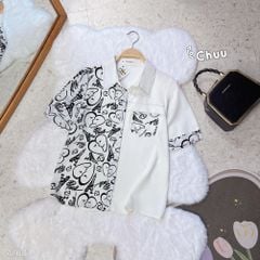 Áo Sơ Mi Nửa Họa Tiết A1681