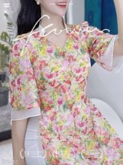 Áo Dài 4 Tà Cổ Y AD9003.1447 (áo lẻ)
