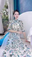 Áo Dài 4T Ngọc Trai Màu AD9176 (áo lẻ)