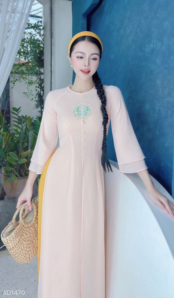 Áo Dài 4T Tứ Thân Đồng Tiền AD1470 (áo lẻ)