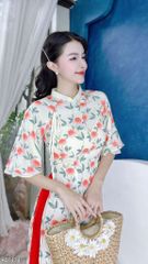 Áo Dài 4T Kiều Nguyệt Nga AD1474 (áo lẻ)