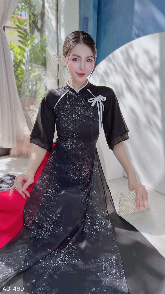 Áo Dài 4T Cô Gái Đồng Quê AD1469 (áo lẻ)