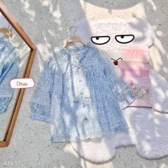 Áo Tơ Giấy Hoa Khô A1637